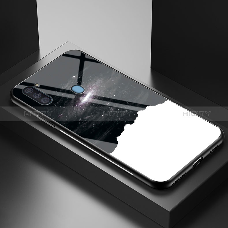 Custodia Silicone Gel Laterale Fantasia Modello Specchio Cover LS1 per Samsung Galaxy A11