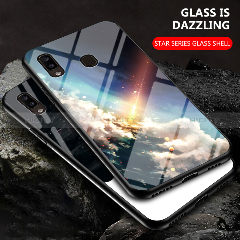 Custodia Silicone Gel Laterale Fantasia Modello Specchio Cover LS1 per Samsung Galaxy A20e