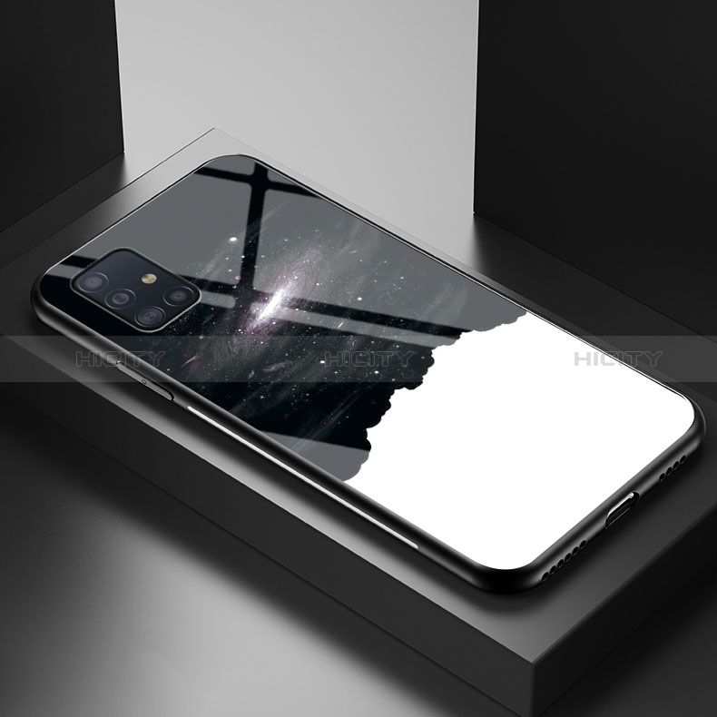 Custodia Silicone Gel Laterale Fantasia Modello Specchio Cover LS1 per Samsung Galaxy A51 5G
