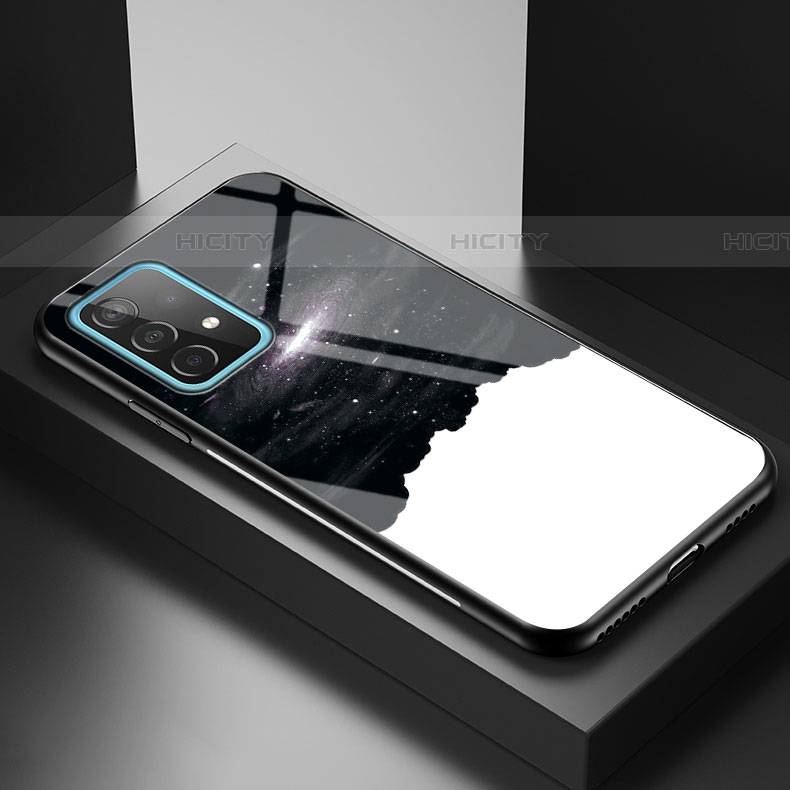 Custodia Silicone Gel Laterale Fantasia Modello Specchio Cover LS1 per Samsung Galaxy A52 5G