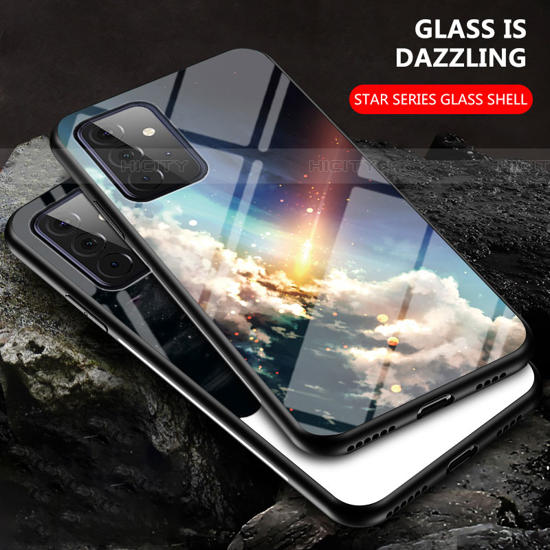 Custodia Silicone Gel Laterale Fantasia Modello Specchio Cover LS1 per Samsung Galaxy A72 5G