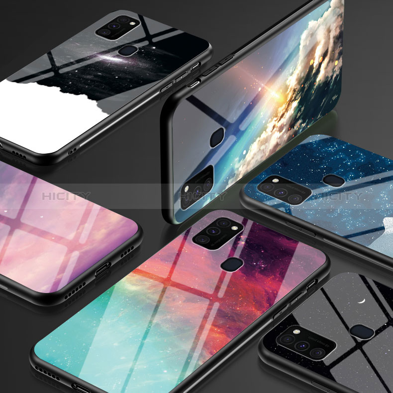 Custodia Silicone Gel Laterale Fantasia Modello Specchio Cover LS1 per Samsung Galaxy M30s