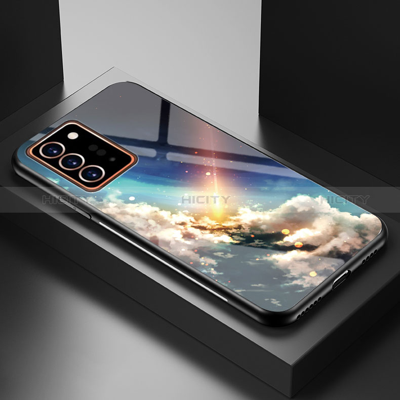 Custodia Silicone Gel Laterale Fantasia Modello Specchio Cover LS1 per Samsung Galaxy Note 20 Ultra 5G