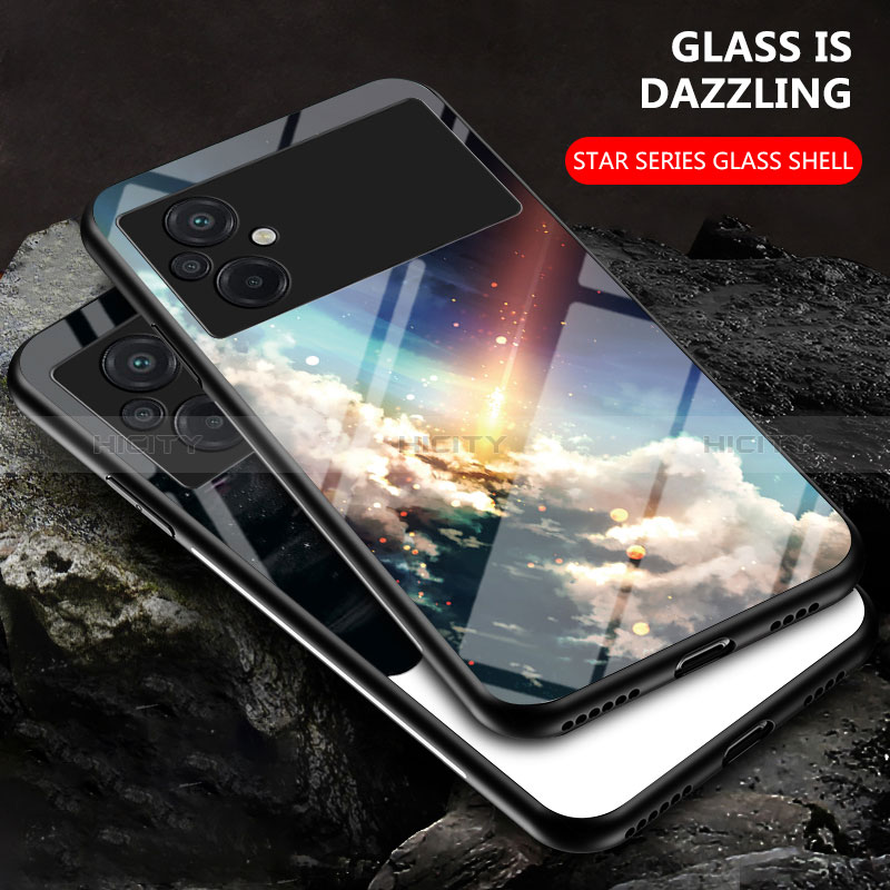 Custodia Silicone Gel Laterale Fantasia Modello Specchio Cover LS1 per Xiaomi Poco M5 4G