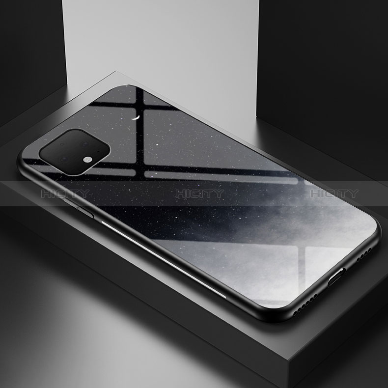 Custodia Silicone Gel Laterale Fantasia Modello Specchio Cover LS2 per Google Pixel 4 XL Grigio