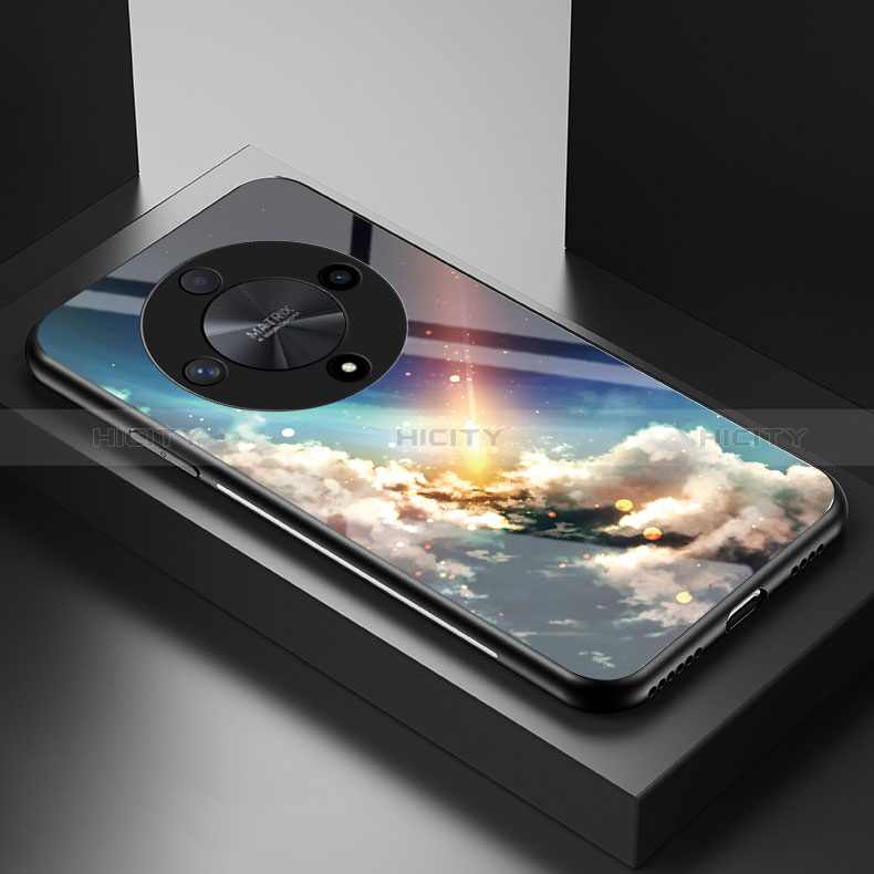 Custodia Silicone Gel Laterale Fantasia Modello Specchio Cover LS2 per Huawei Honor Magic6 Lite 5G