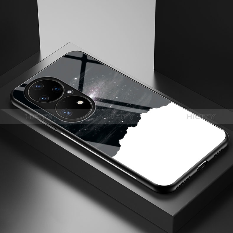 Custodia Silicone Gel Laterale Fantasia Modello Specchio Cover LS2 per Huawei P50