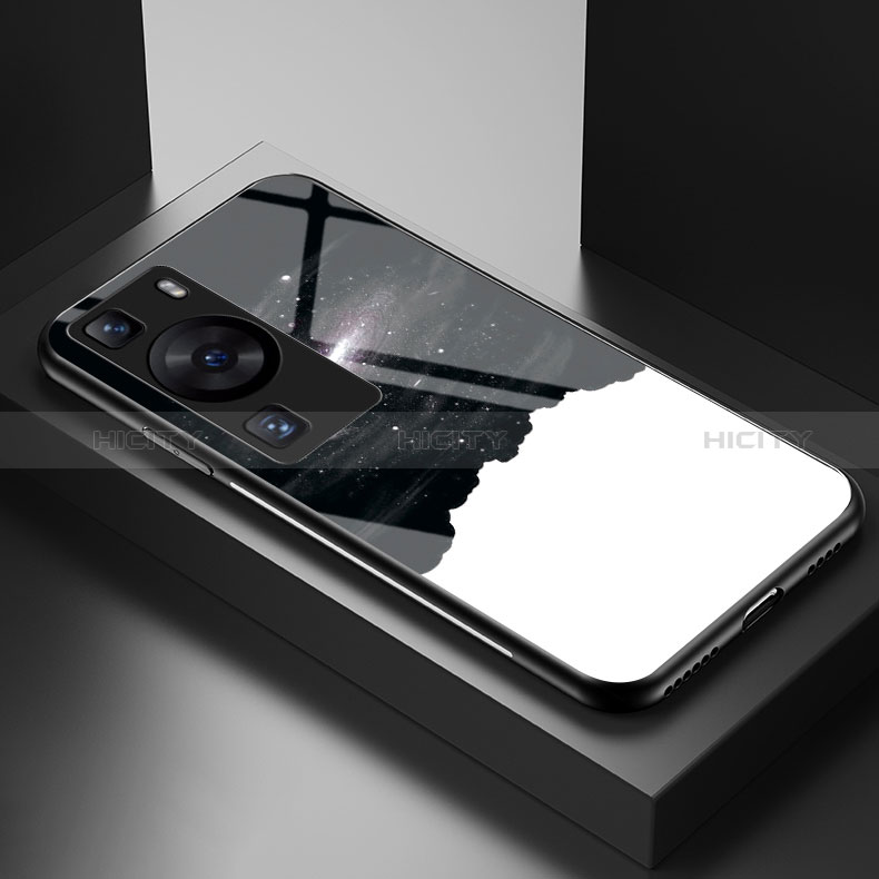 Custodia Silicone Gel Laterale Fantasia Modello Specchio Cover LS2 per Huawei P60