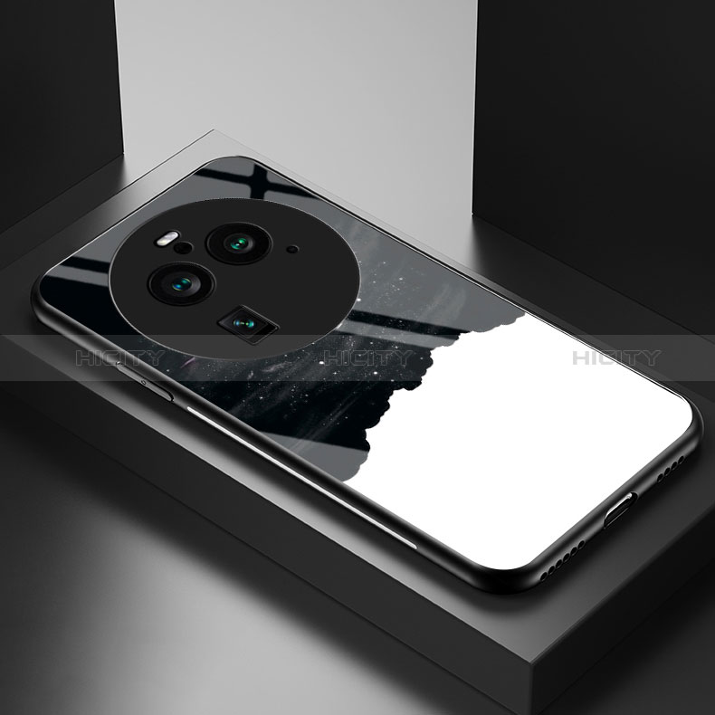 Custodia Silicone Gel Laterale Fantasia Modello Specchio Cover LS2 per Oppo Find X6 5G