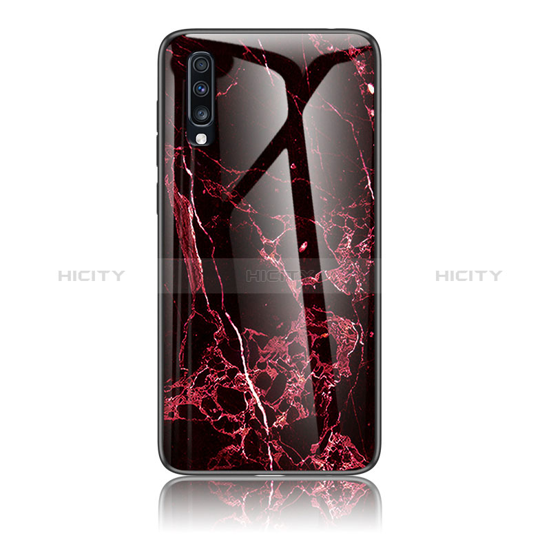 Custodia Silicone Gel Laterale Fantasia Modello Specchio Cover LS2 per Samsung Galaxy A70