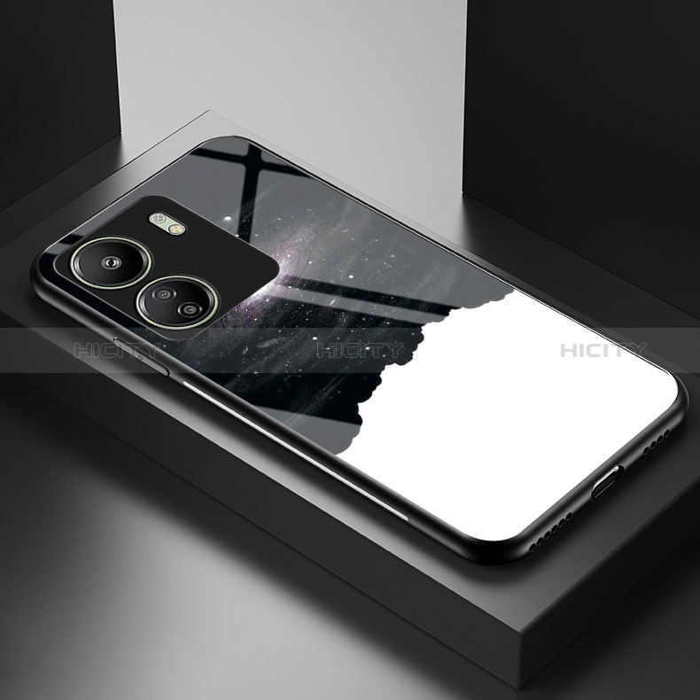Custodia Silicone Gel Laterale Fantasia Modello Specchio Cover LS2 per Xiaomi Redmi 13C