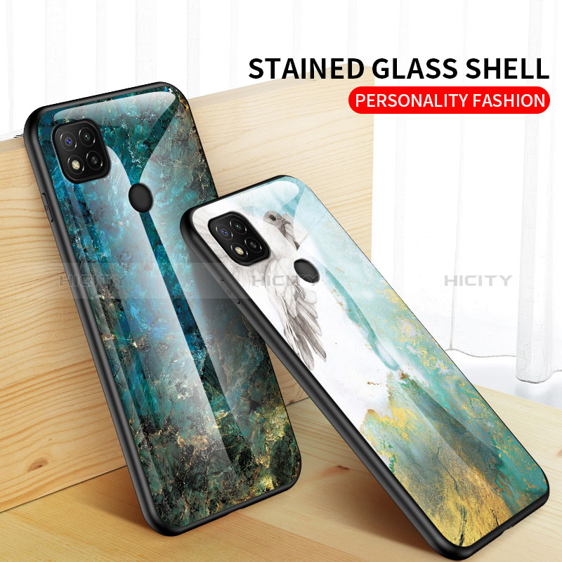 Custodia Silicone Gel Laterale Fantasia Modello Specchio Cover LS2 per Xiaomi Redmi 9C NFC