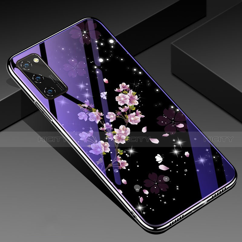 Custodia Silicone Gel Laterale Fantasia Modello Specchio Cover per Huawei Honor V30 Pro 5G