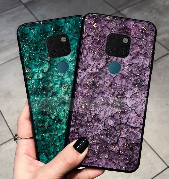 Custodia Silicone Gel Laterale Fantasia Modello Specchio Cover per Huawei Mate 20