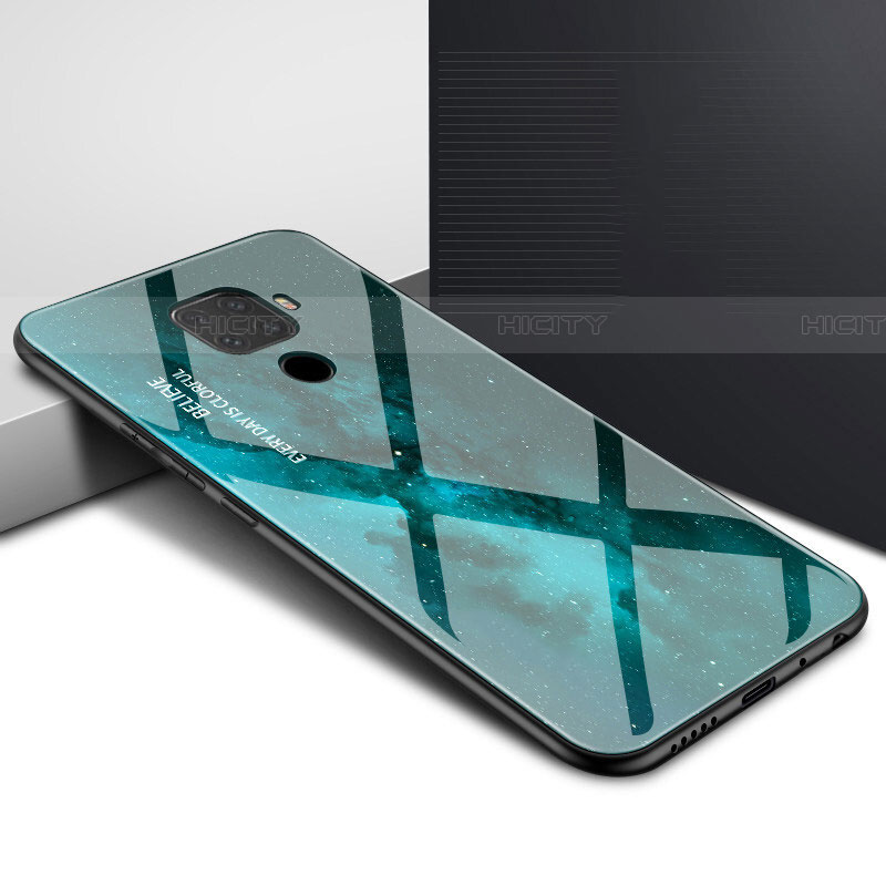 Custodia Silicone Gel Laterale Fantasia Modello Specchio Cover per Huawei Nova 5z