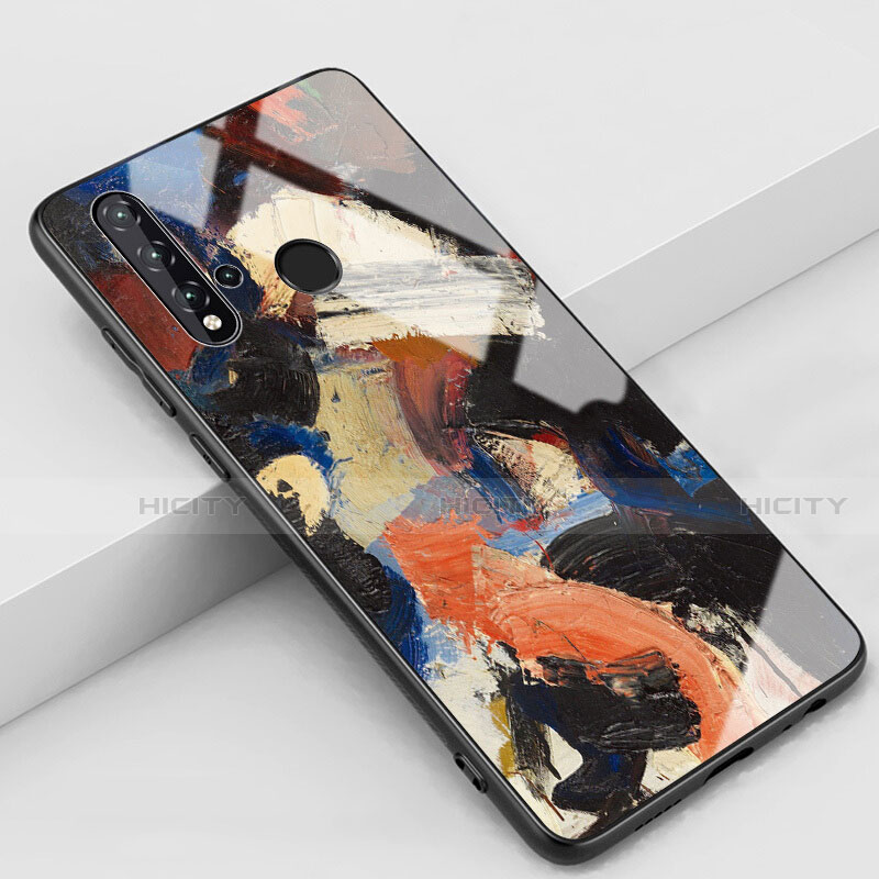 Custodia Silicone Gel Laterale Fantasia Modello Specchio Cover per Huawei P20 Lite (2019)
