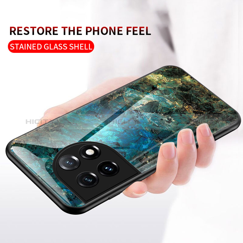 Custodia Silicone Gel Laterale Fantasia Modello Specchio Cover per OnePlus 11 5G