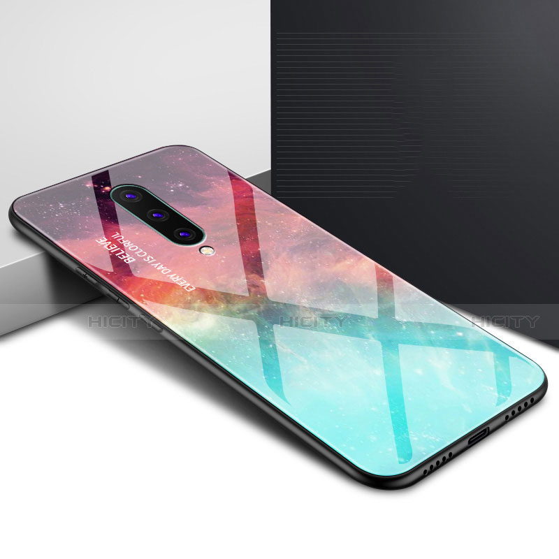 Custodia Silicone Gel Laterale Fantasia Modello Specchio Cover per OnePlus 8