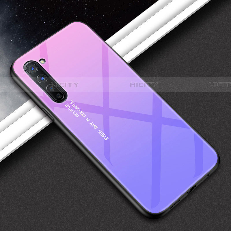 Custodia Silicone Gel Laterale Fantasia Modello Specchio Cover per Oppo Find X2 Lite