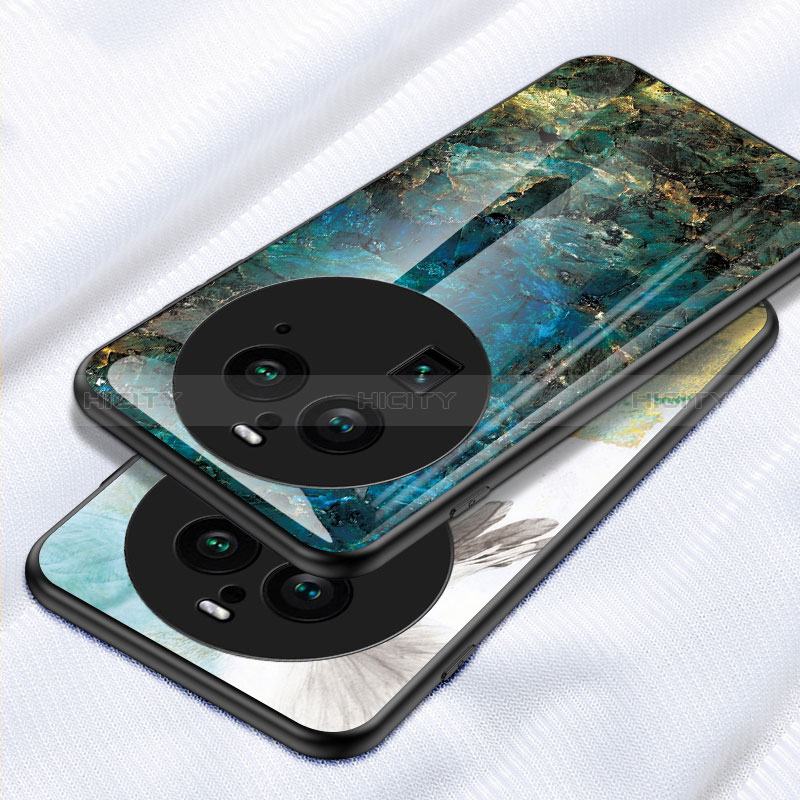 Custodia Silicone Gel Laterale Fantasia Modello Specchio Cover per Oppo Find X6 Pro 5G