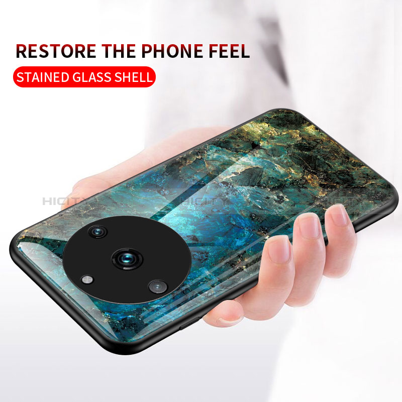 Custodia Silicone Gel Laterale Fantasia Modello Specchio Cover per Realme 11 Pro+ Plus 5G