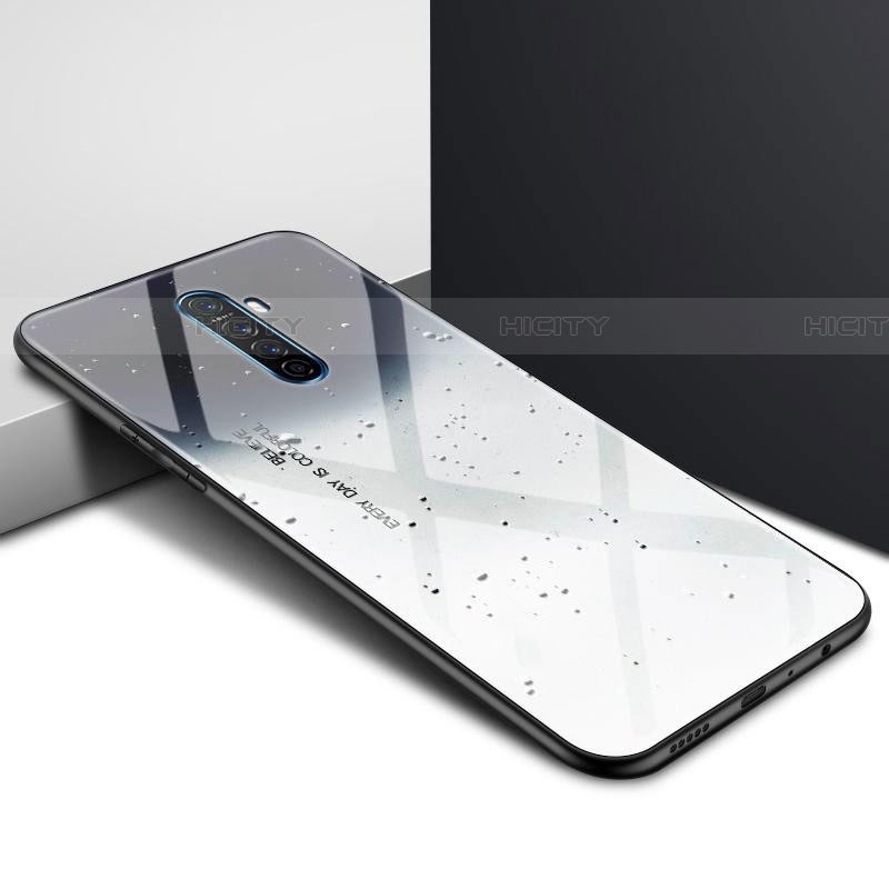 Custodia Silicone Gel Laterale Fantasia Modello Specchio Cover per Realme X2 Pro Grigio