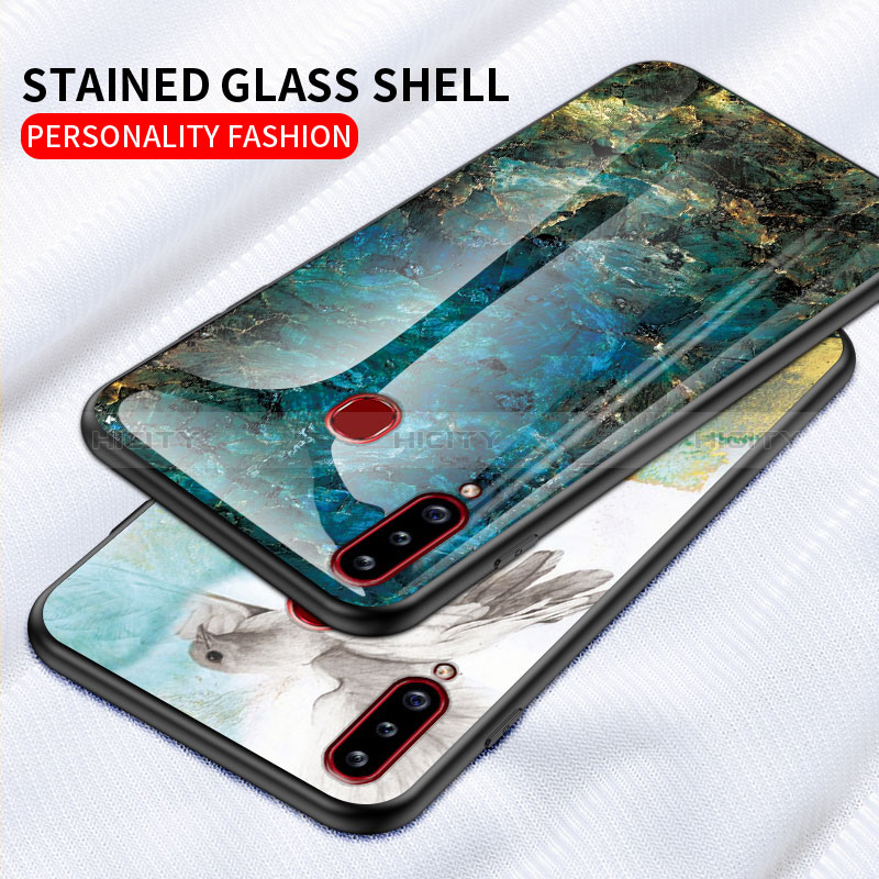 Custodia Silicone Gel Laterale Fantasia Modello Specchio Cover per Samsung Galaxy A20s