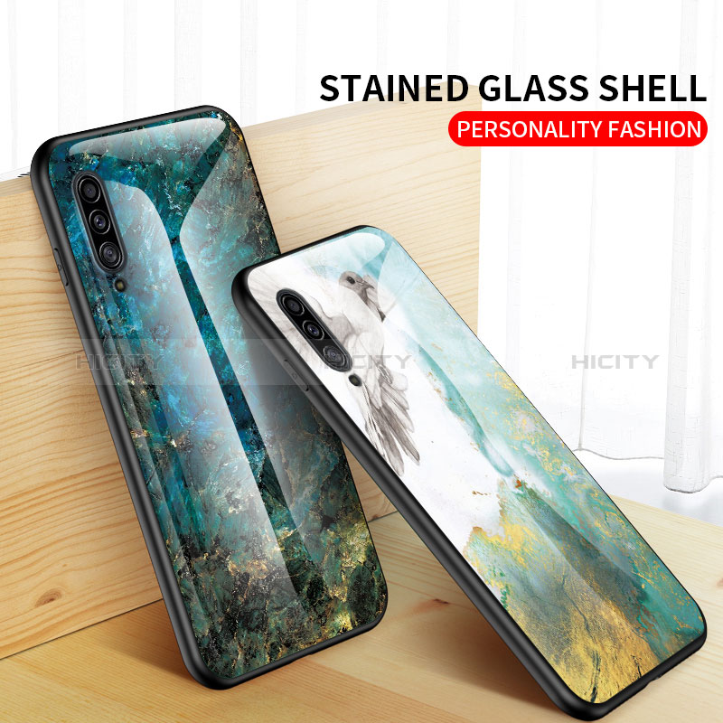 Custodia Silicone Gel Laterale Fantasia Modello Specchio Cover per Samsung Galaxy A30S