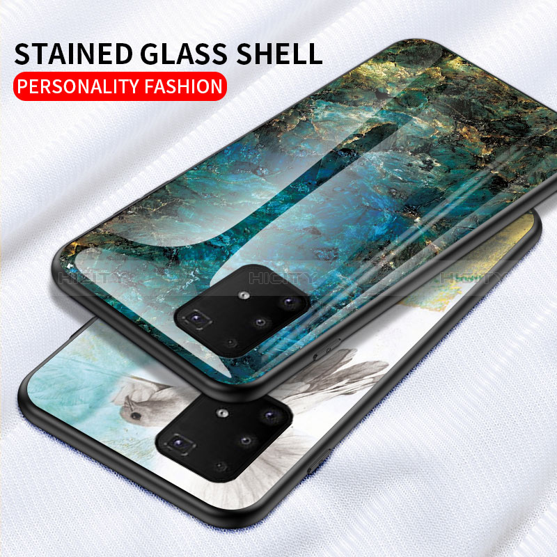 Custodia Silicone Gel Laterale Fantasia Modello Specchio Cover per Samsung Galaxy A91
