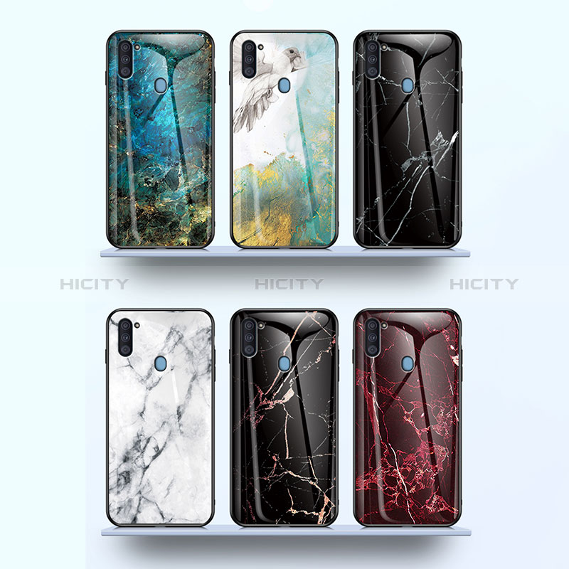 Custodia Silicone Gel Laterale Fantasia Modello Specchio Cover per Samsung Galaxy M11