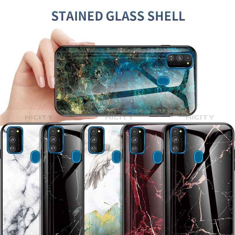 Custodia Silicone Gel Laterale Fantasia Modello Specchio Cover per Samsung Galaxy M30s