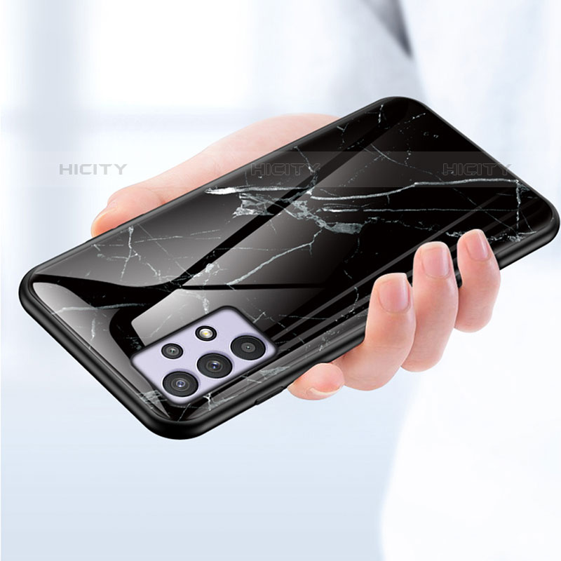 Custodia Silicone Gel Laterale Fantasia Modello Specchio Cover per Samsung Galaxy M32 5G