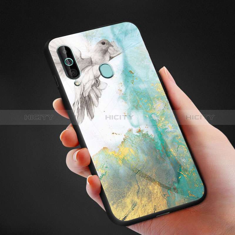 Custodia Silicone Gel Laterale Fantasia Modello Specchio Cover per Samsung Galaxy M40