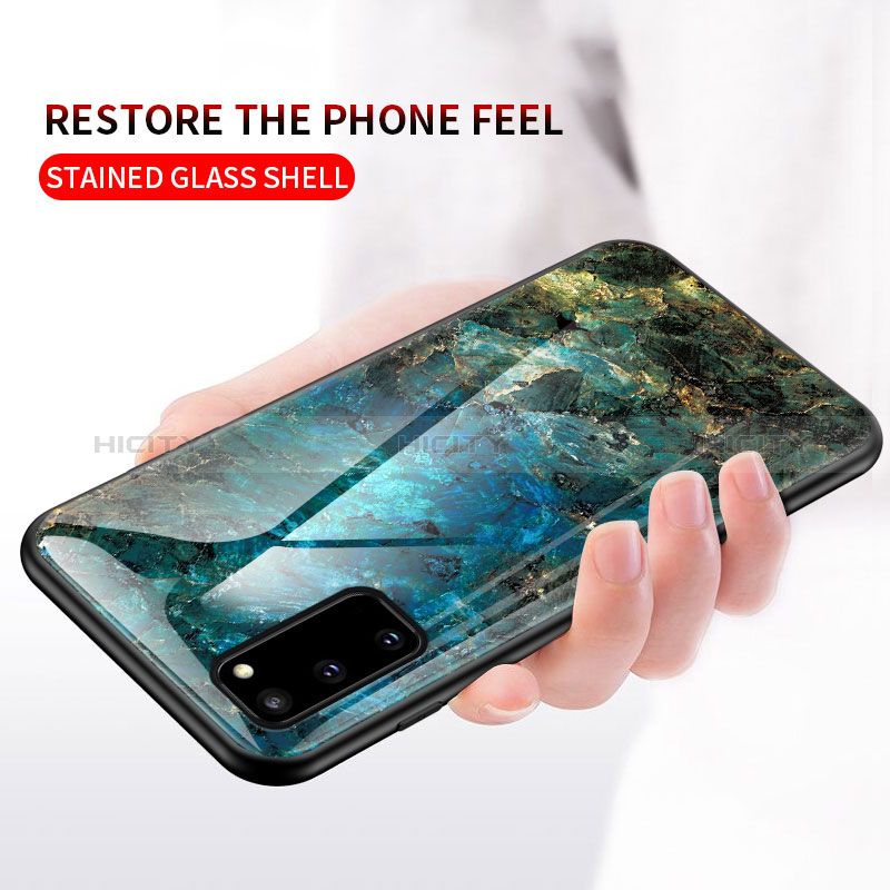 Custodia Silicone Gel Laterale Fantasia Modello Specchio Cover per Samsung Galaxy S20