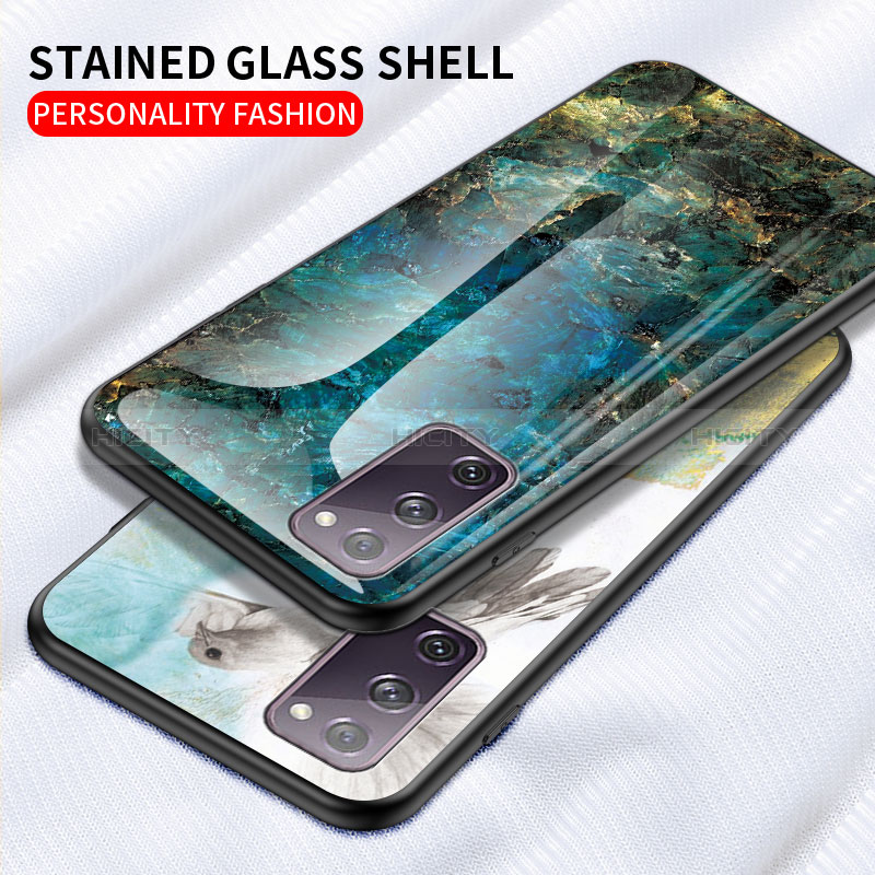 Custodia Silicone Gel Laterale Fantasia Modello Specchio Cover per Samsung Galaxy S20 FE (2022) 5G
