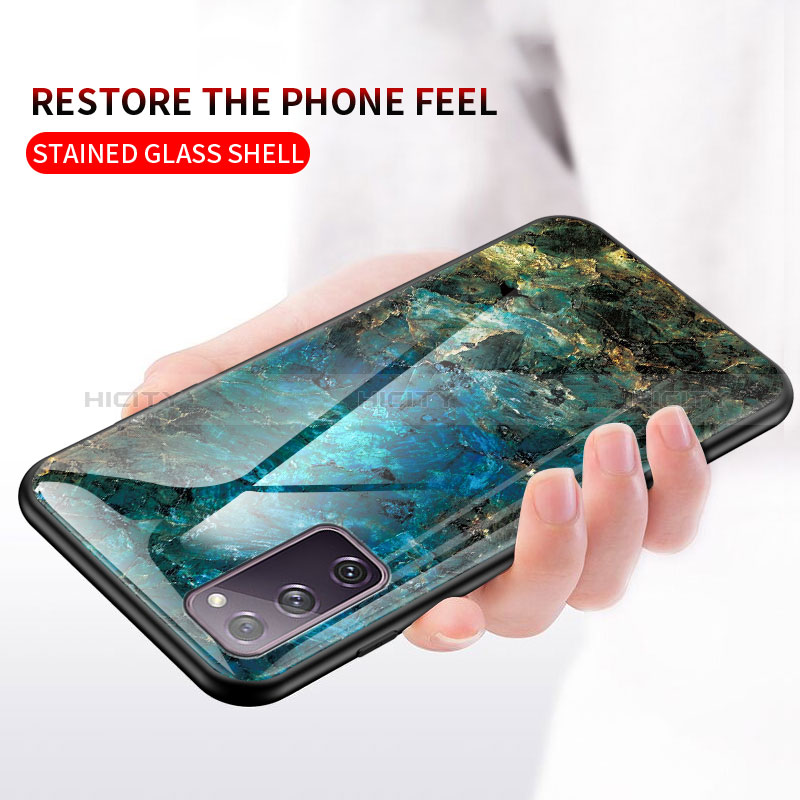 Custodia Silicone Gel Laterale Fantasia Modello Specchio Cover per Samsung Galaxy S20 FE 4G