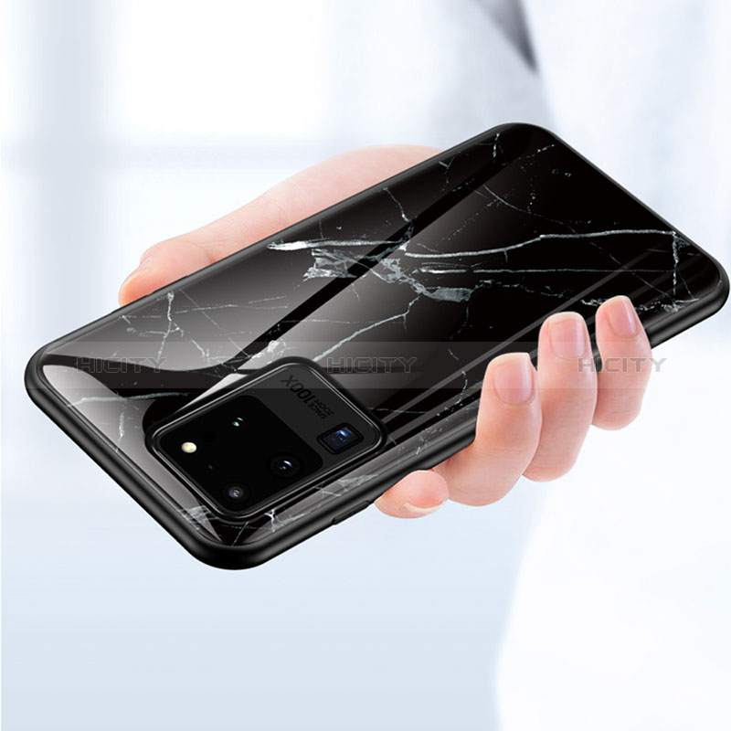 Custodia Silicone Gel Laterale Fantasia Modello Specchio Cover per Samsung Galaxy S20 Ultra 5G