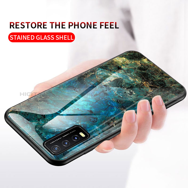 Custodia Silicone Gel Laterale Fantasia Modello Specchio Cover per Vivo Y11s