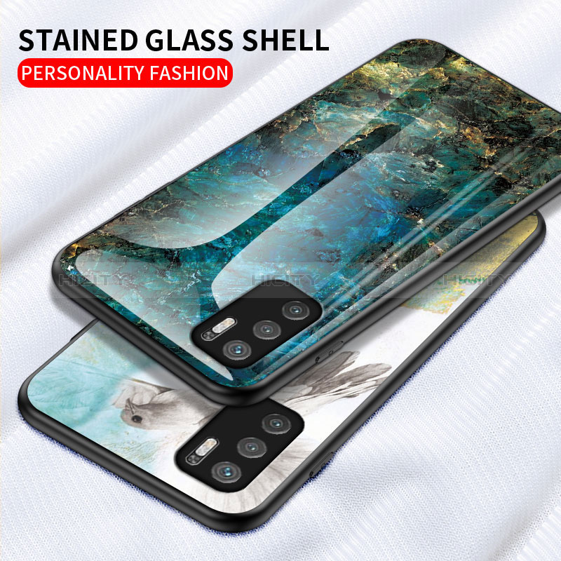 Custodia Silicone Gel Laterale Fantasia Modello Specchio Cover per Xiaomi Redmi Note 10T 5G