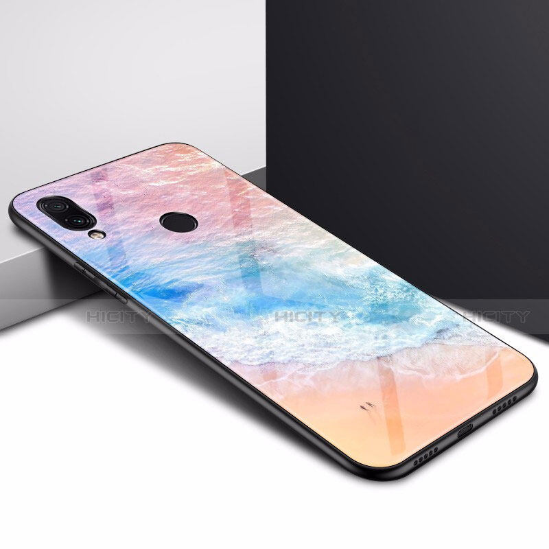 Custodia Silicone Gel Laterale Fantasia Modello Specchio Cover per Xiaomi Redmi Note 7