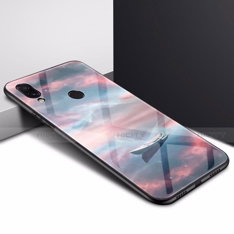 Custodia Silicone Gel Laterale Fantasia Modello Specchio Cover per Xiaomi Redmi Note 7