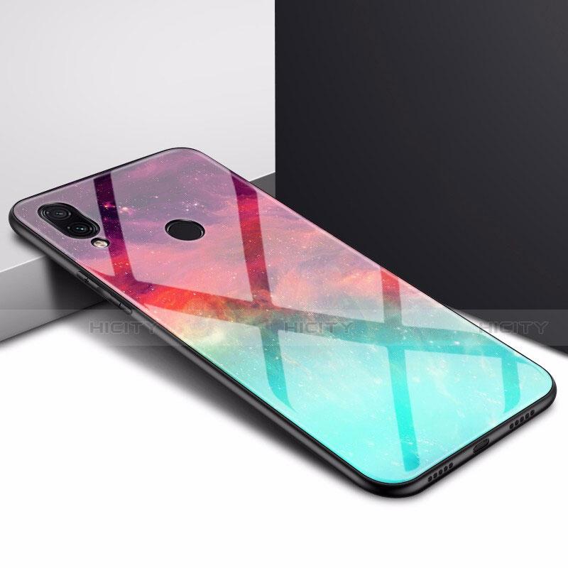 Custodia Silicone Gel Laterale Fantasia Modello Specchio Cover per Xiaomi Redmi Note 7 Pro