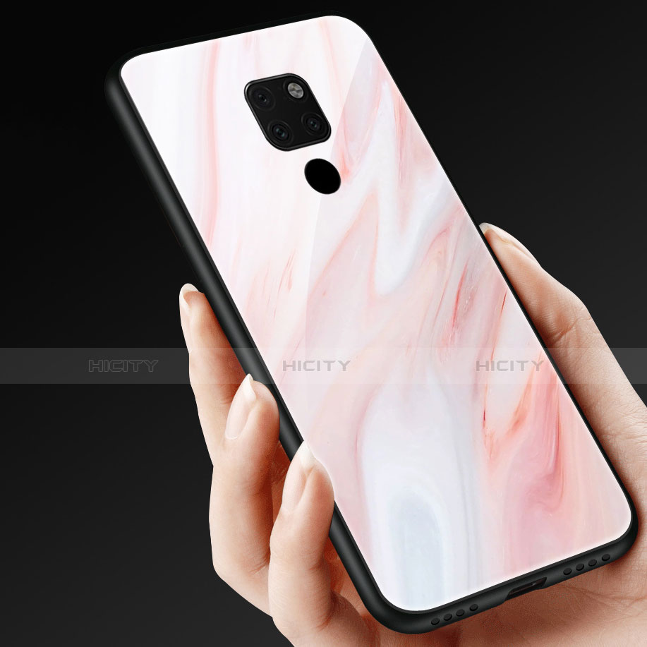 Custodia Silicone Gel Laterale Fantasia Modello Specchio Cover S01 per Huawei Mate 20