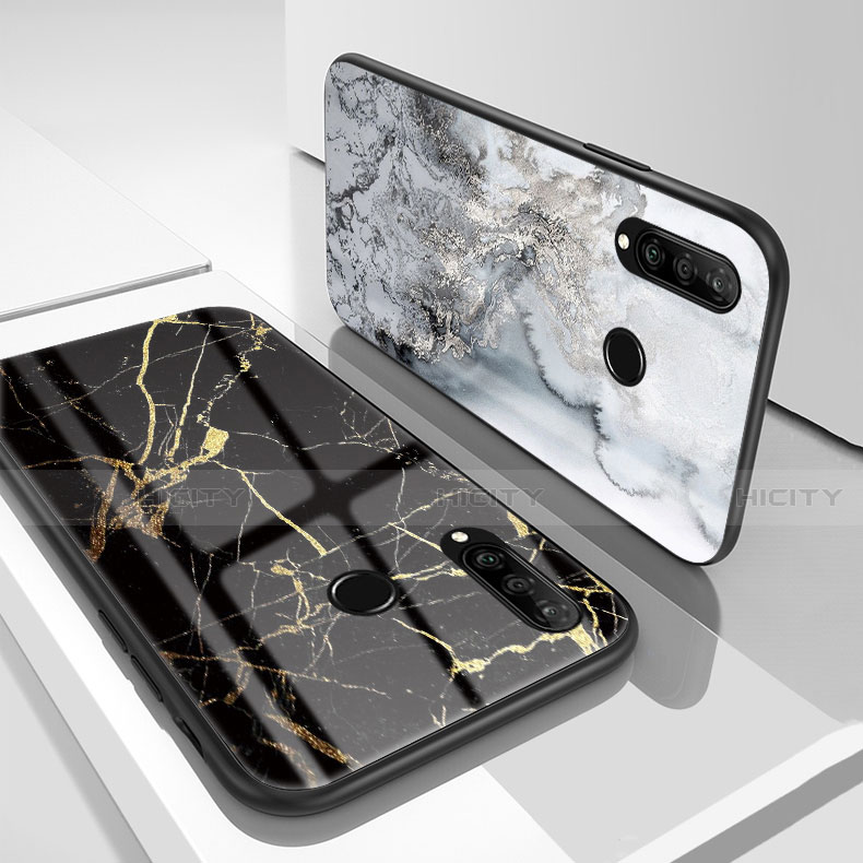 Custodia Silicone Gel Laterale Fantasia Modello Specchio Cover S01 per Huawei P30 Lite