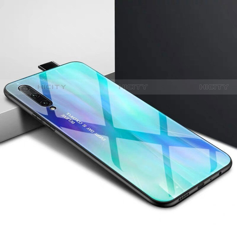 Custodia Silicone Gel Laterale Fantasia Modello Specchio Cover S01 per Huawei Y9s