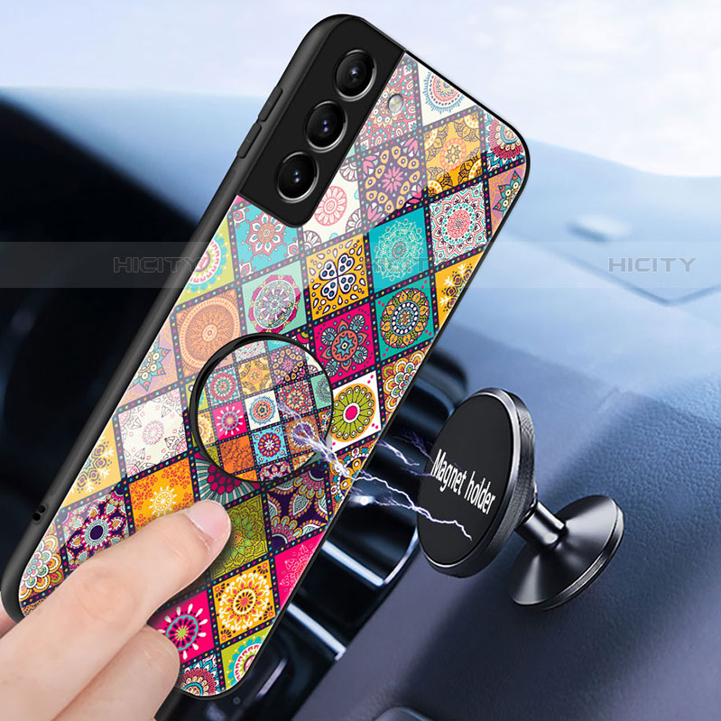 Custodia Silicone Gel Laterale Fantasia Modello Specchio Cover S01 per Samsung Galaxy S21 FE 5G