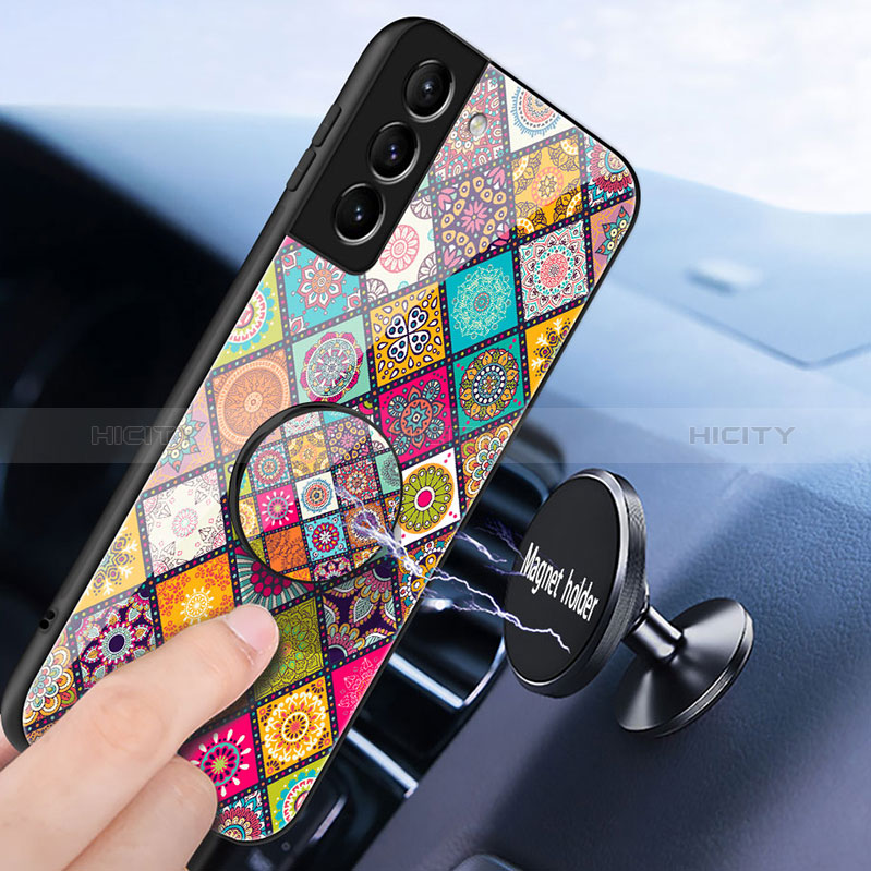 Custodia Silicone Gel Laterale Fantasia Modello Specchio Cover S01 per Samsung Galaxy S24 5G