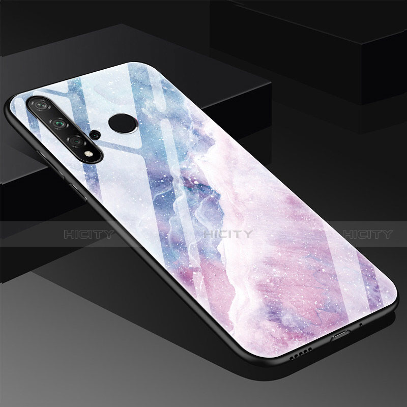 Custodia Silicone Gel Laterale Fantasia Modello Specchio Cover S03 per Huawei P20 Lite (2019)