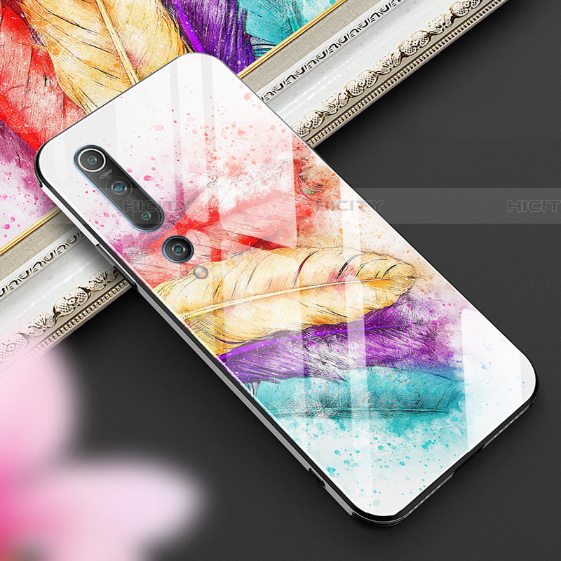 Custodia Silicone Gel Laterale Fantasia Modello Specchio Cover S04 per Xiaomi Mi 10 Colorato