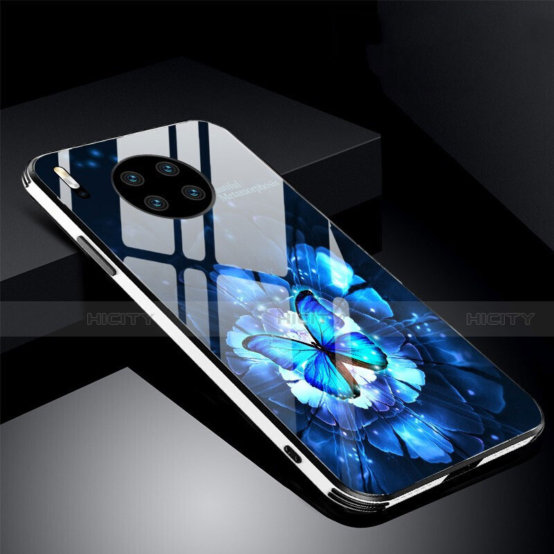 Custodia Silicone Gel Laterale Fiori Specchio Cover C01 per Huawei Mate 30E Pro 5G